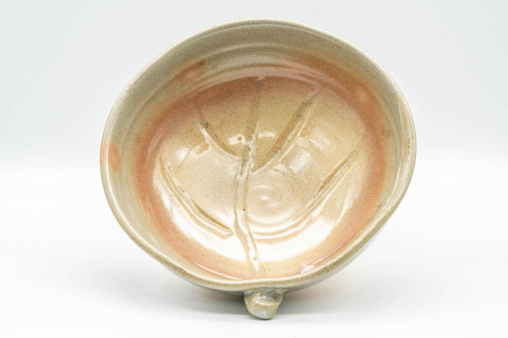 Japanese Bowl - 萩焼 Engraved Hagi-yaki Summer Chawan - 300ml