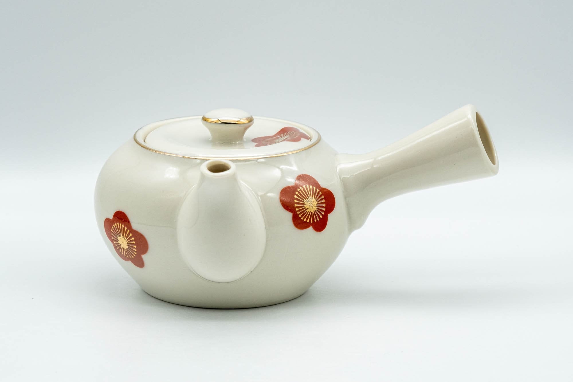 Japanese Kyusu - Floral Kutani-yaki Debeso Teapot - 275ml
