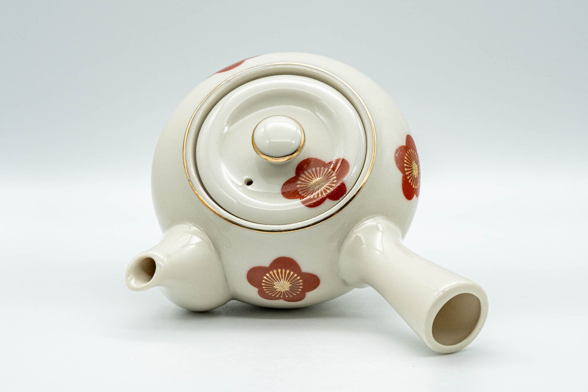 Japanese Kyusu - Floral Kutani-yaki Debeso Teapot - 275ml
