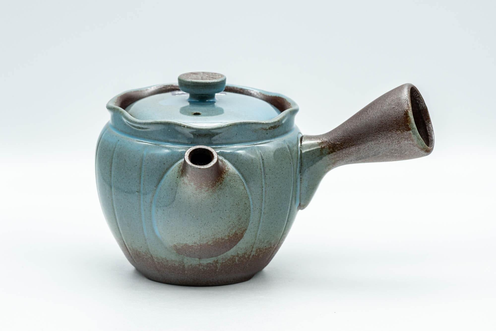 Japanese Kyusu - Teal Blue Glazed Banko-yaki Teapot - 300ml