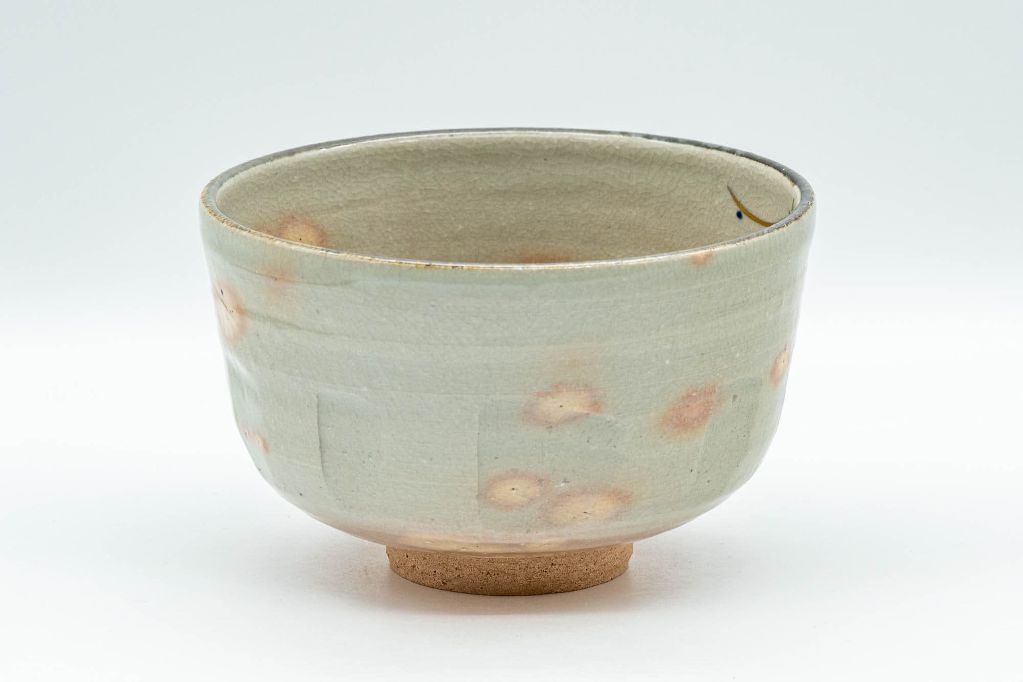 Japanese Matcha Set - 田中香泉 Tanaka Kousen Floral Kyo-yaki Chawan with Bamboo Chasen Whisk and Chashaku Scoop - 350ml