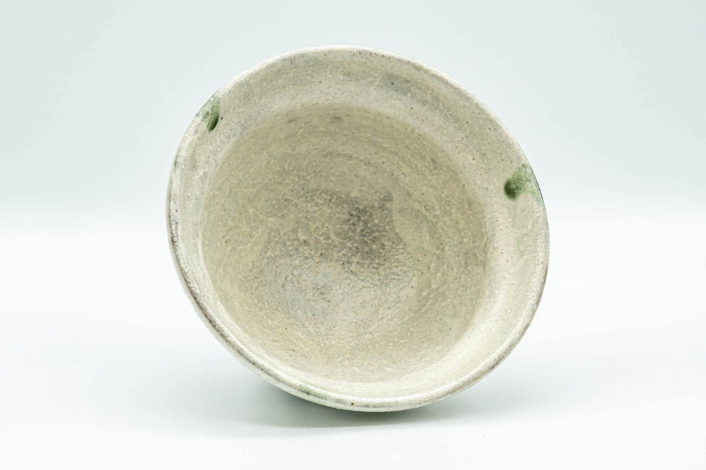 Japanese Matcha Bowl - White Textured Ido-gata Chawan - 200ml