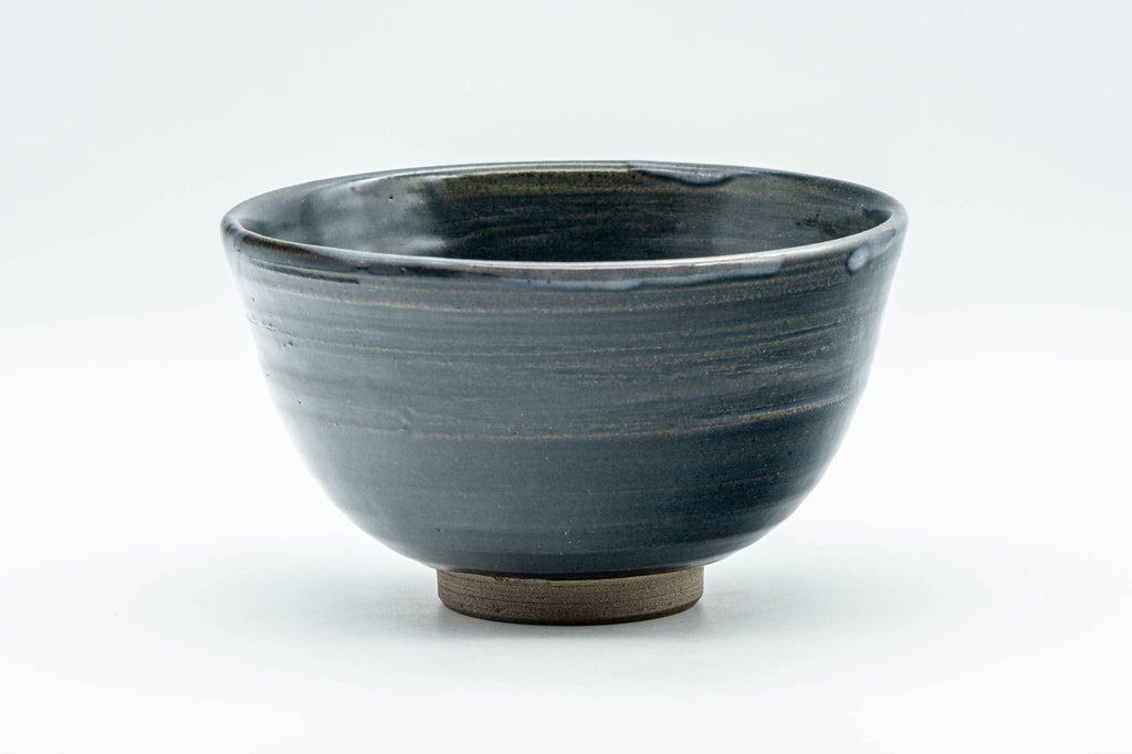 Japanese Matcha Bowl - Deep Blue Glazed Wan-nari Chawan - 350ml