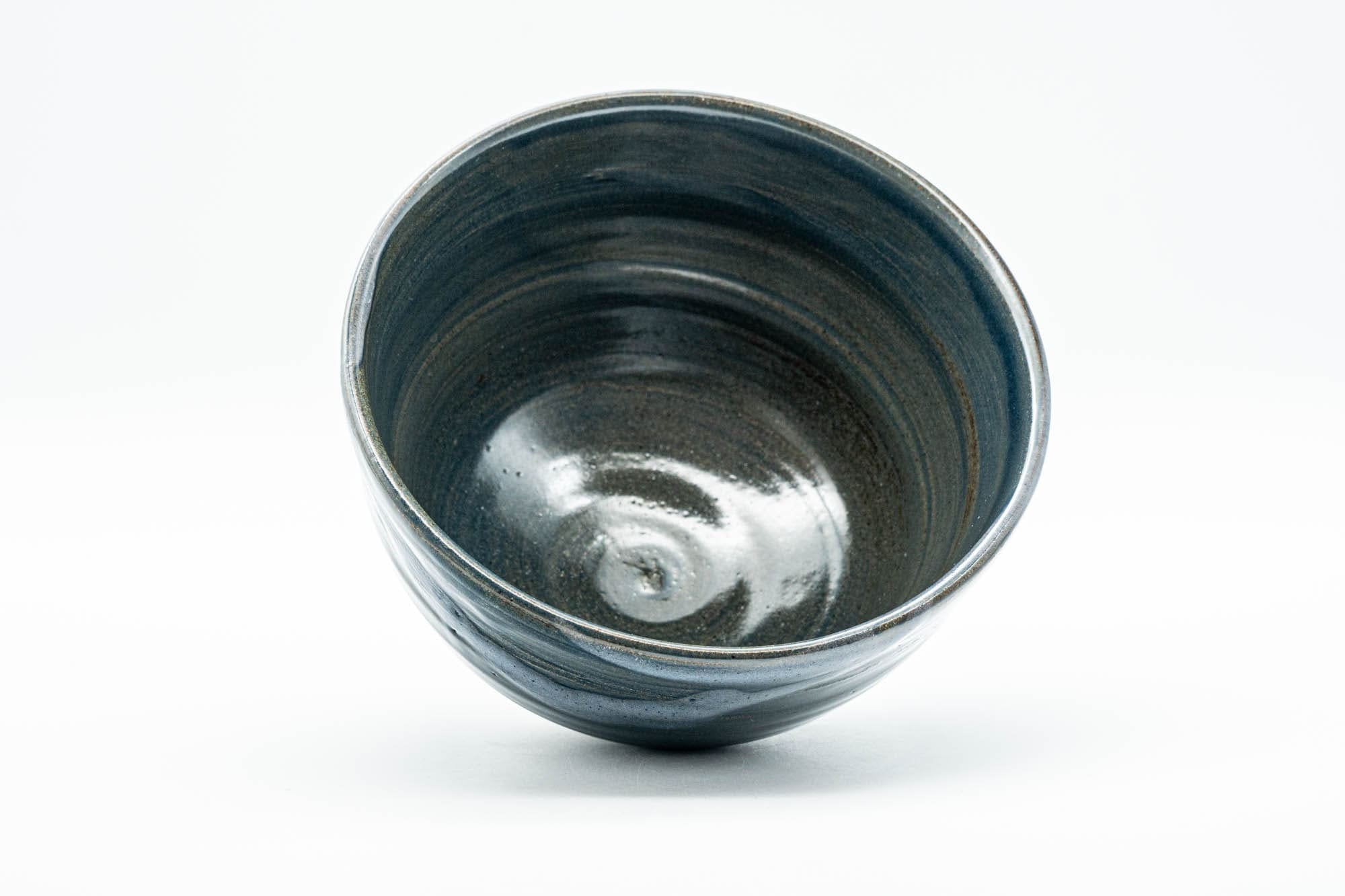 Japanese Matcha Bowl - Deep Blue Glazed Wan-nari Chawan - 350ml