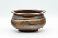 Japanese Kensui - Brown Spiraling Waste Water Bowl - 600ml