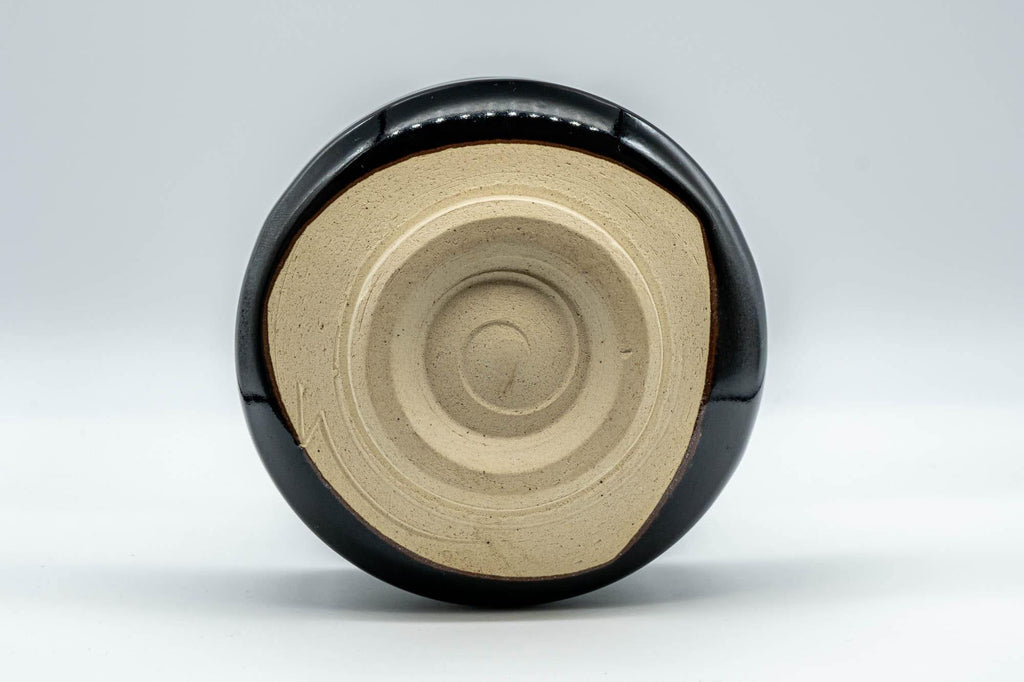 Japanese Matcha Bowl - Jet Black Hantsutsu-gata Chawan - 450ml