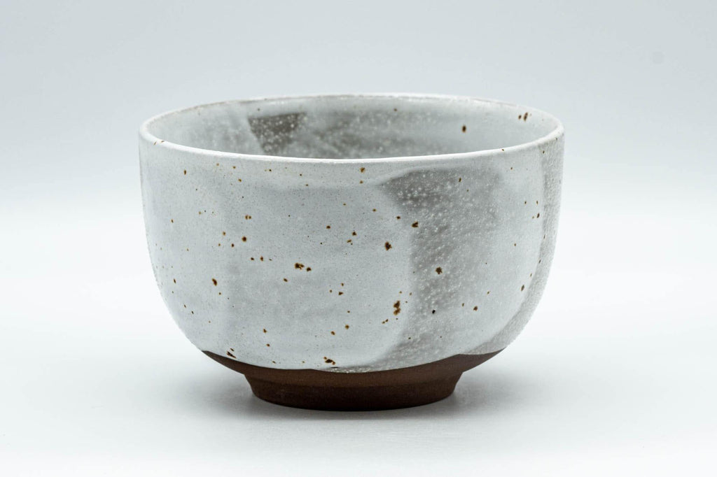 Japanese Matcha Bowl - Blue Hakeme and Grey Glazed Chawan - 350ml