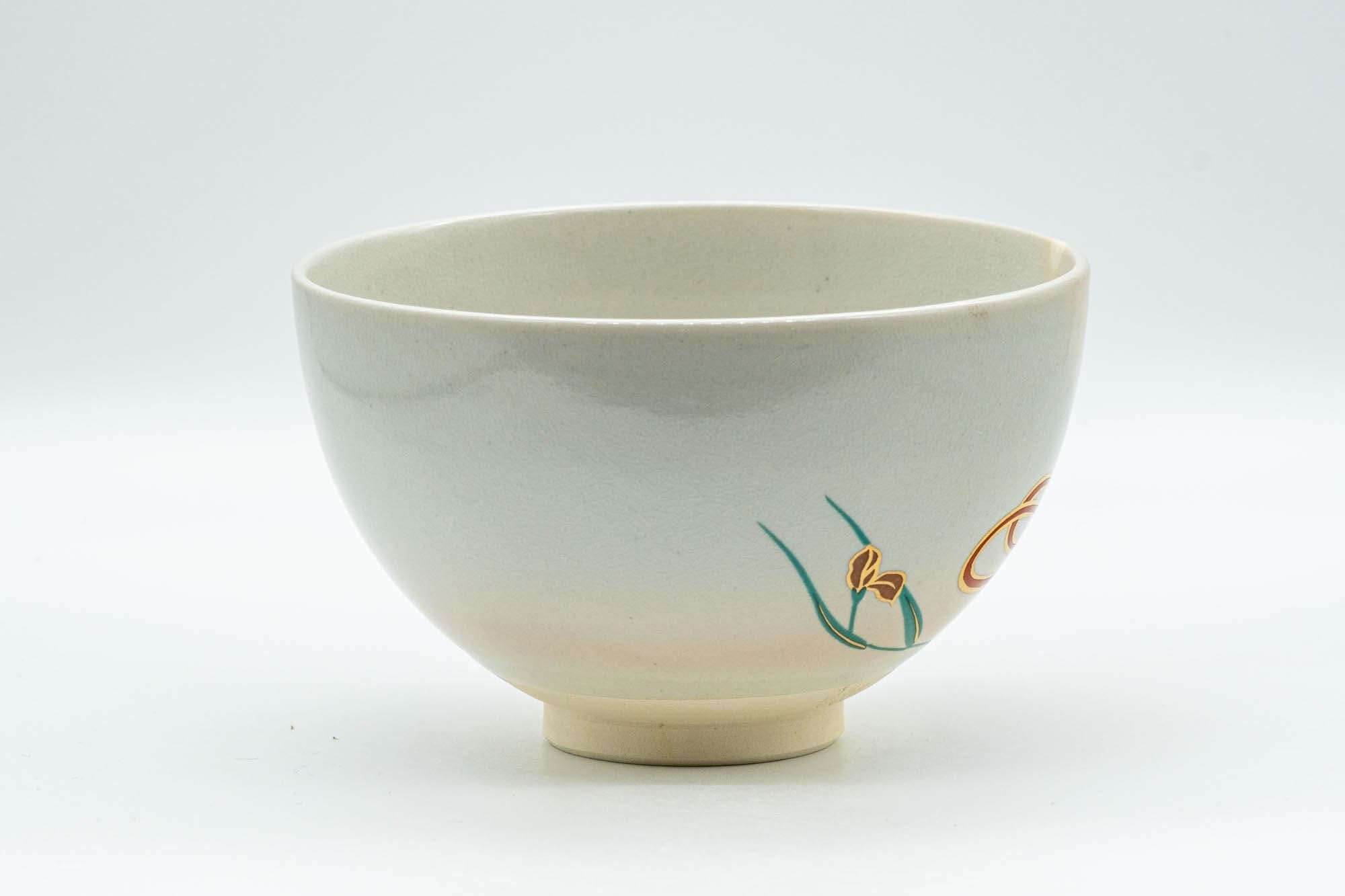 Japanese Matcha Bowl - Floral Kyo-yaki Chawan - 400ml