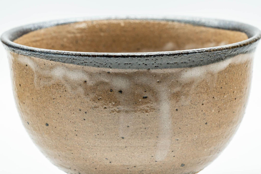 Japanese Matcha Bowl - Drip-Glazed Komogai-nari Chawan - 300ml