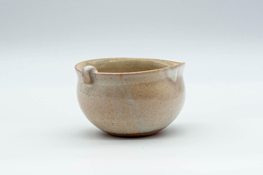 Japanese Katakuchi - Beige and White Glazed Water Cooler - 75ml