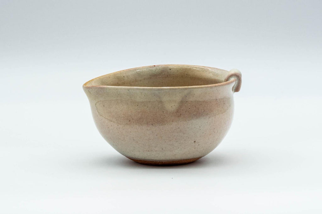 Japanese Katakuchi - Beige and White Glazed Water Cooler - 75ml
