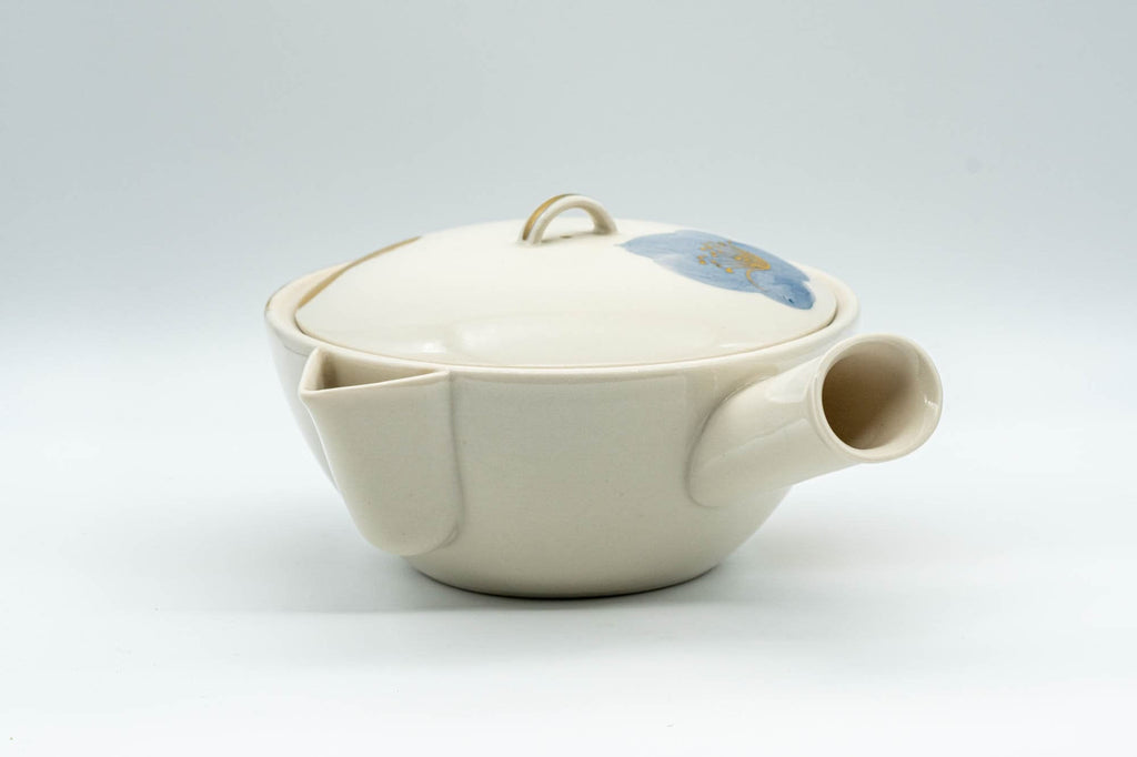 Japanese Kyusu - Floral Porcelain Debeso Teapot - 400ml