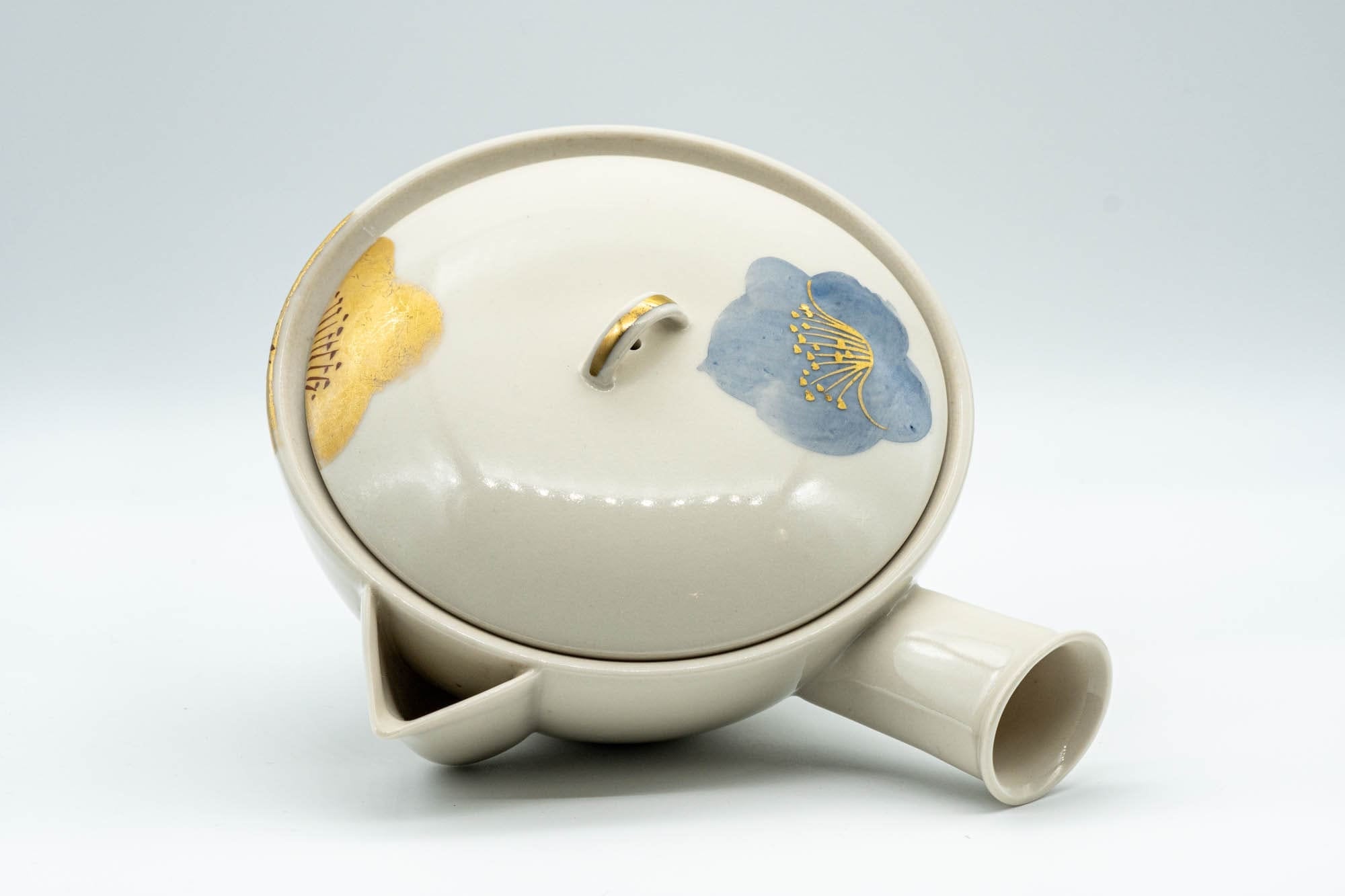 Japanese Kyusu - Floral Porcelain Debeso Teapot - 400ml