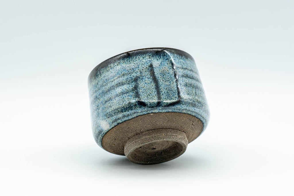 Japanese Teacup - Blue Hare's Fur Glazed Yunomi - 80ml