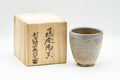Japanese Teacup - 新庄貞嗣 Sadatsugu Shinjo, Sukeemon Kiln - Beige Glazed Hagi-yaki Yunomi - 150ml