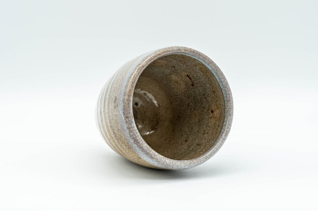 Japanese Teacup - 新庄貞嗣 Sadatsugu Shinjo, Sukeemon Kiln - Beige Glazed Hagi-yaki Yunomi - 150ml