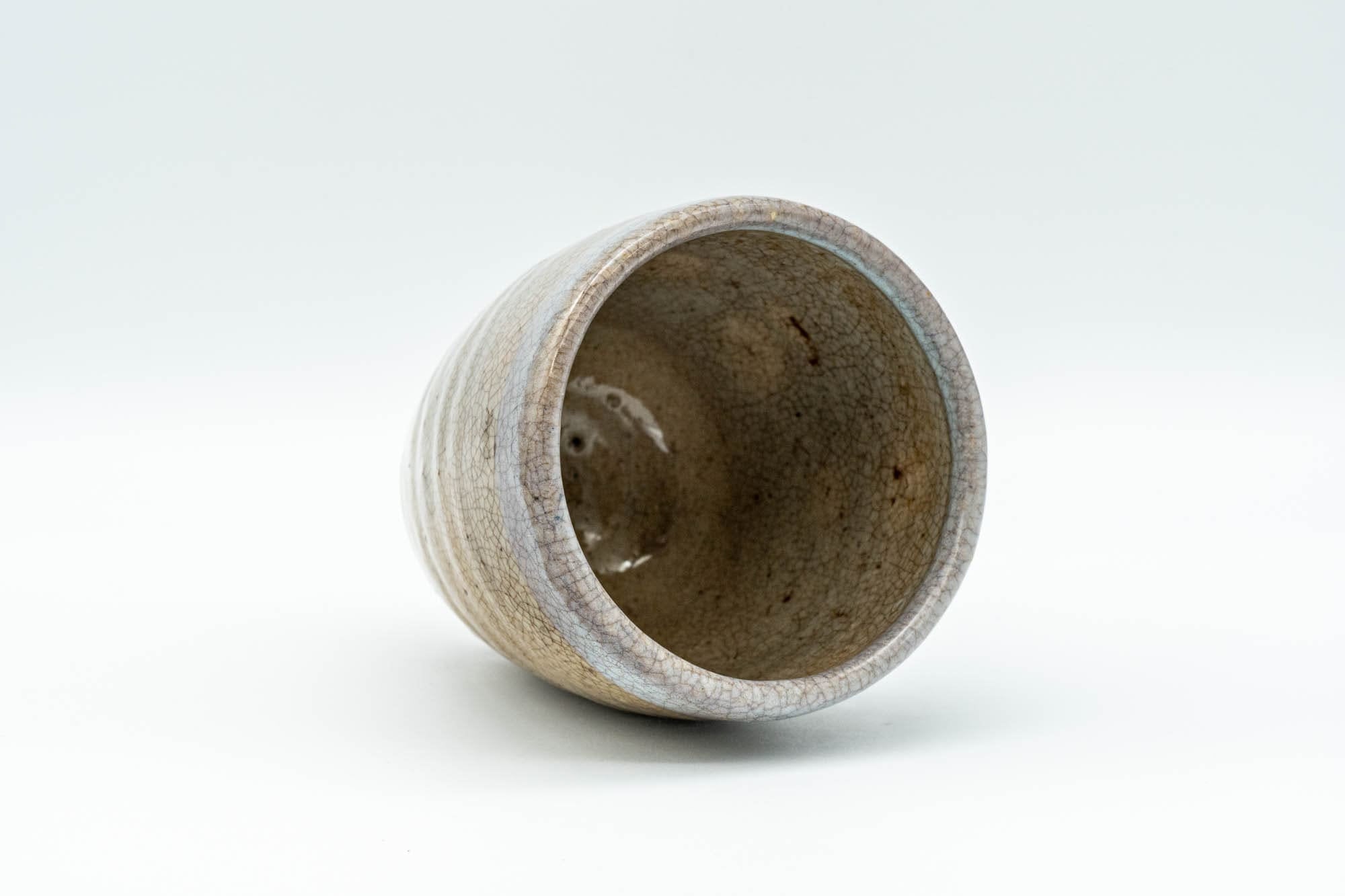 Japanese Teacup - 新庄貞嗣 Sadatsugu Shinjo, Sukeemon Kiln - Beige Glazed Hagi-yaki Yunomi - 150ml