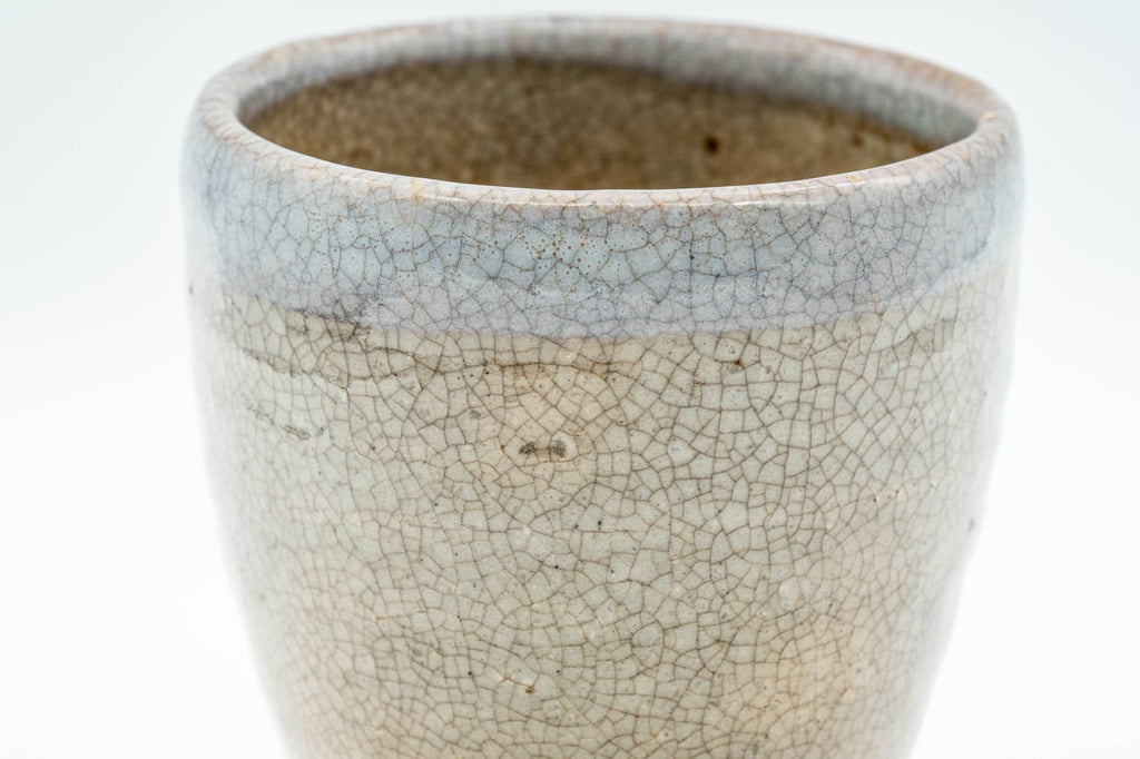 Japanese Teacup - 新庄貞嗣 Sadatsugu Shinjo, Sukeemon Kiln - Beige Glazed Hagi-yaki Yunomi - 150ml