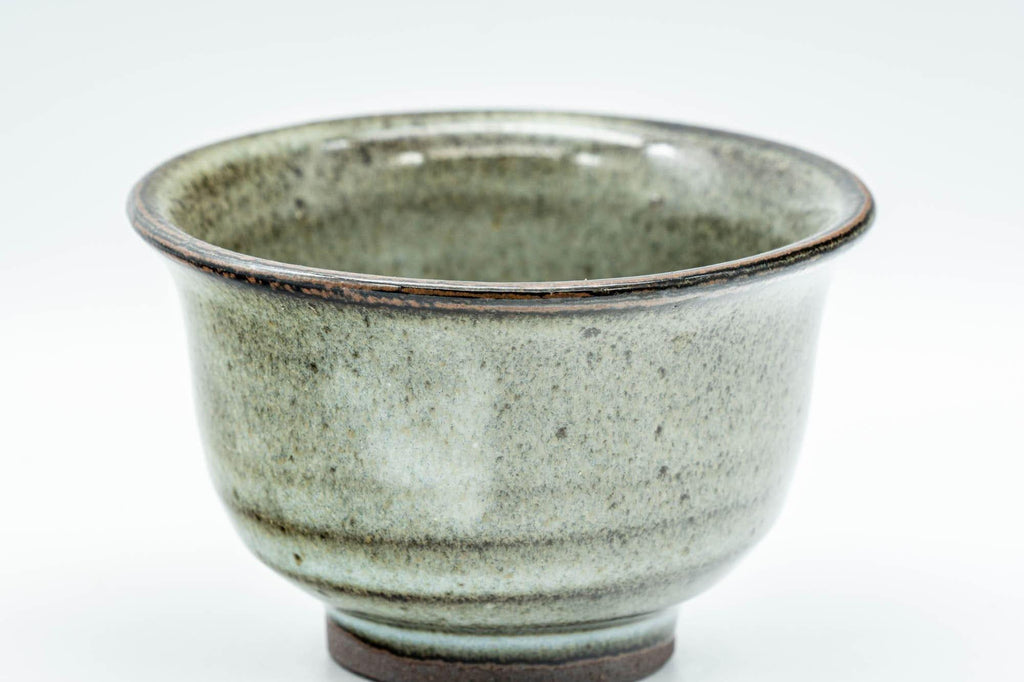 Japanese Teacup - Dark Green Hatazori-gata Yunomi - 100ml