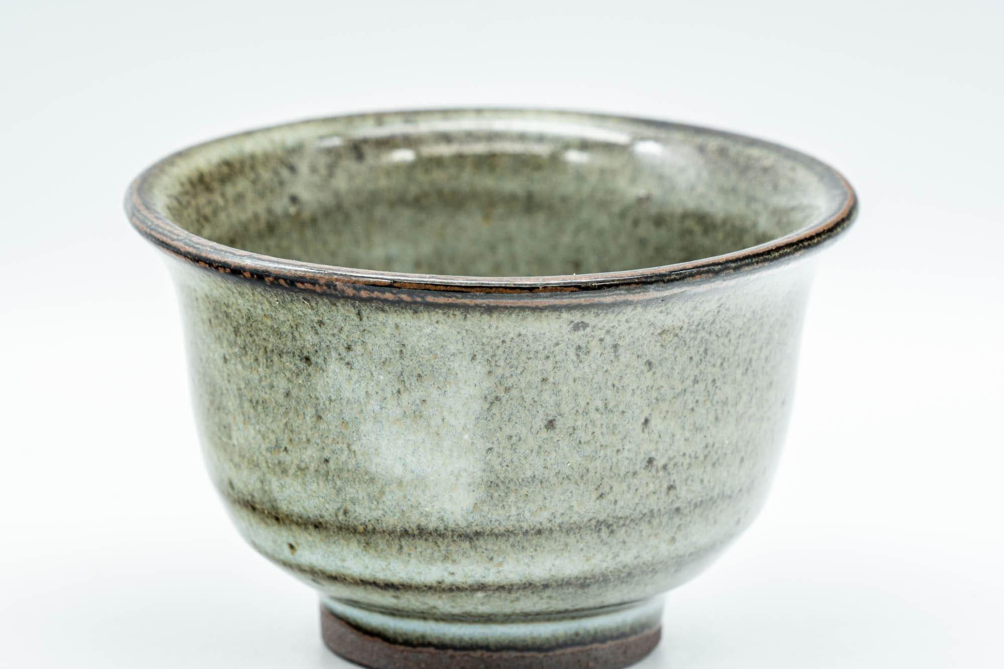 Japanese Teacup - Dark Green Hatazori-gata Yunomi - 100ml