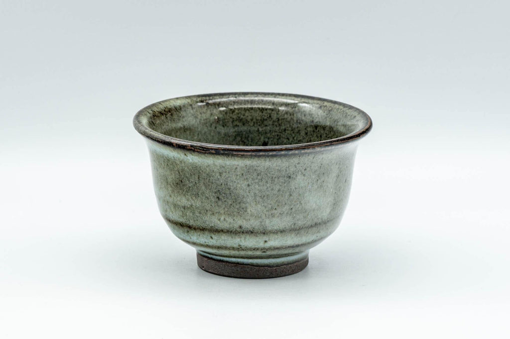 Japanese Teacup - Dark Green Hatazori-gata Yunomi - 100ml