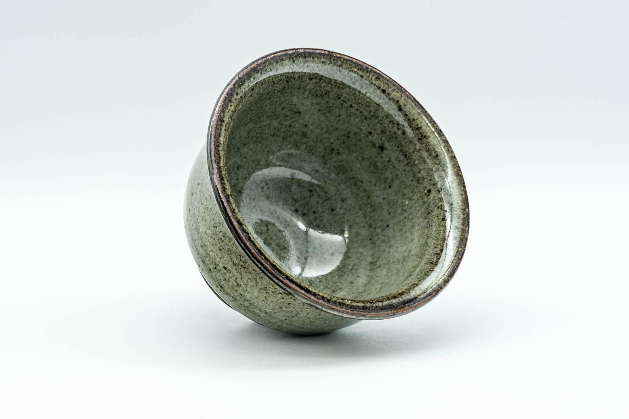 Japanese Teacup - Dark Green Hatazori-gata Yunomi - 100ml