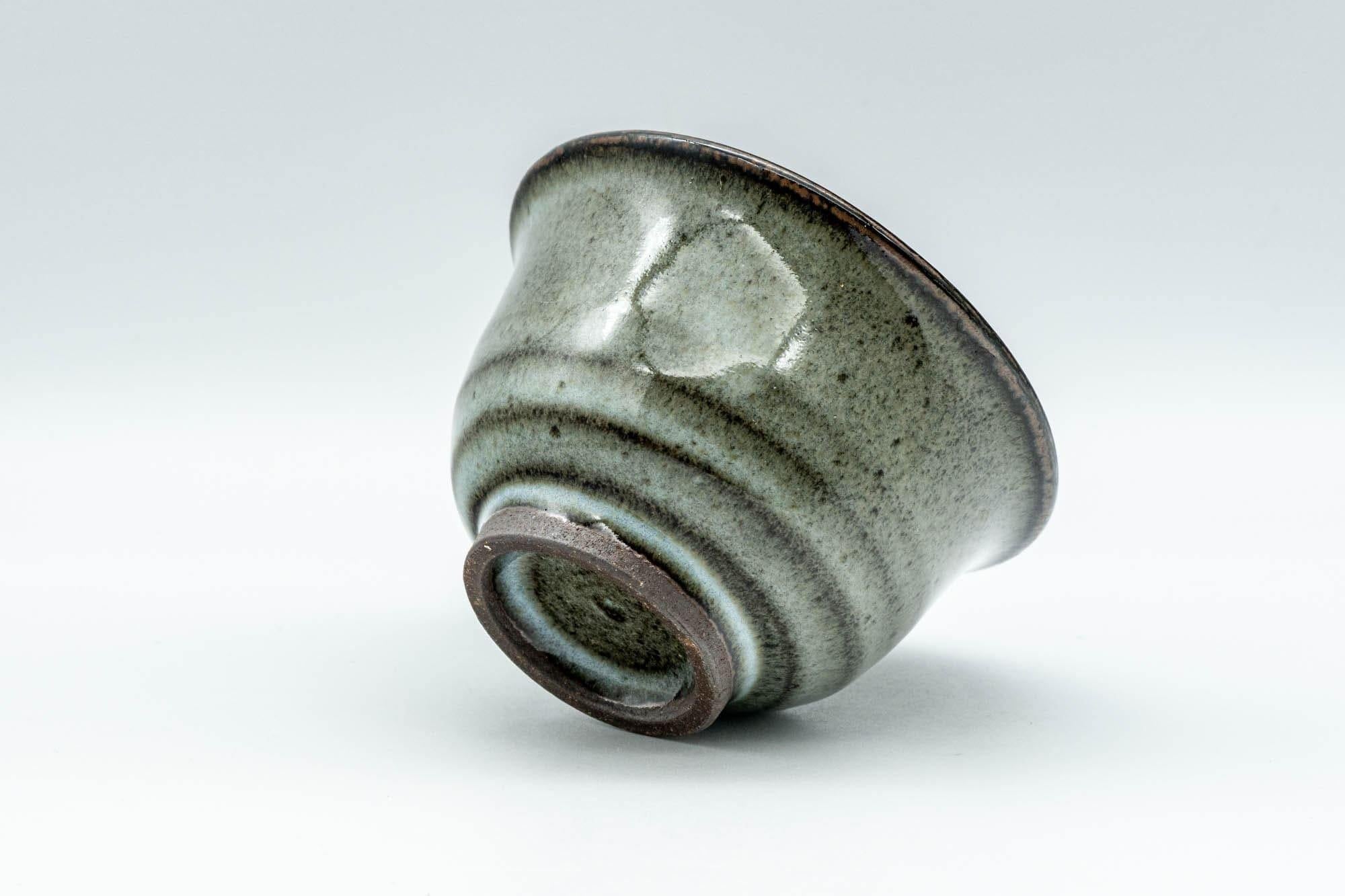 Japanese Teacup - Dark Green Hatazori-gata Yunomi - 100ml