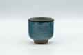 Japanese Teacup - Turquoise Blue Hare's Fur Glazed Guinomi - 40ml