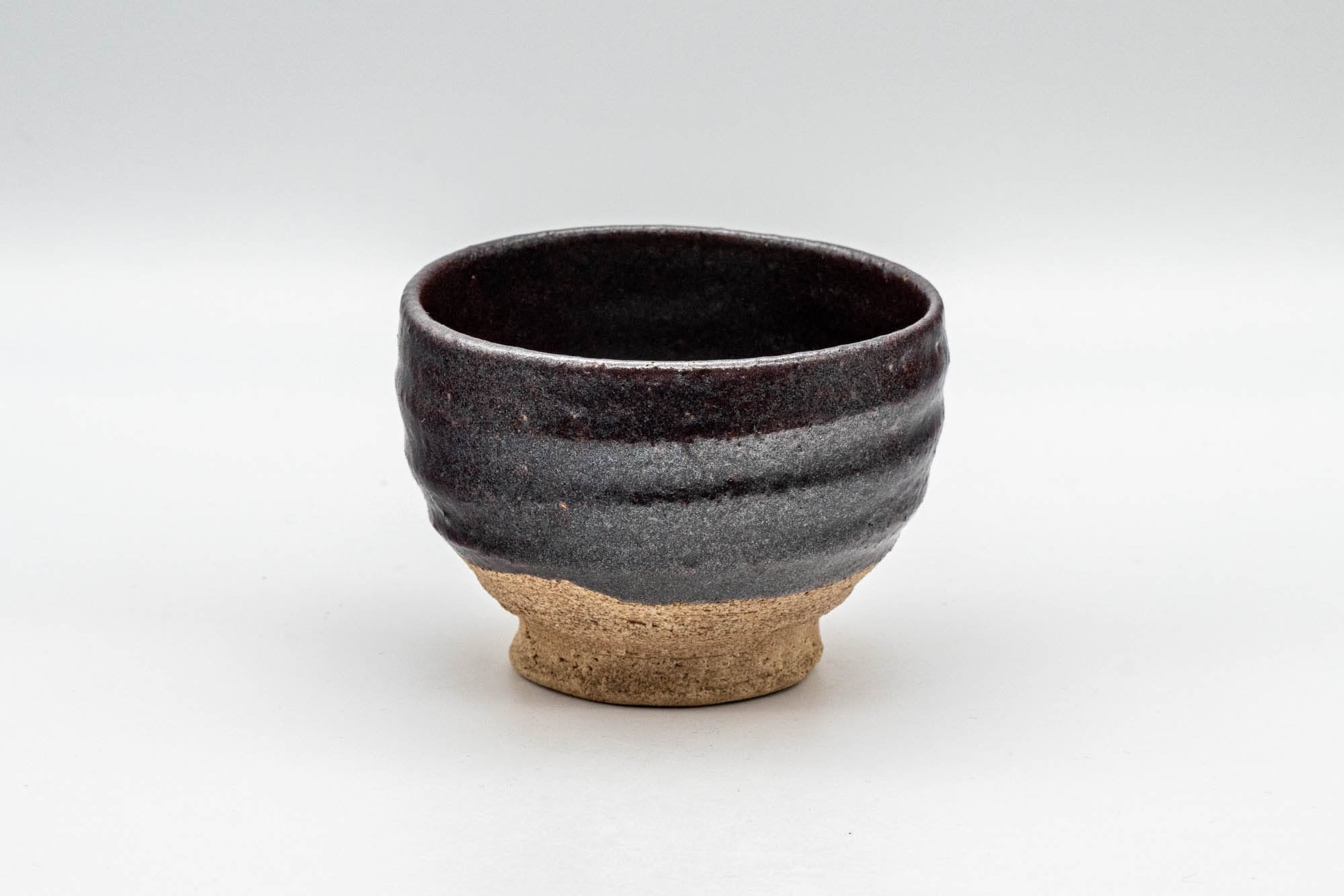 Japanese Teacup - Purple Glazed Spiral Yunomi - 100ml