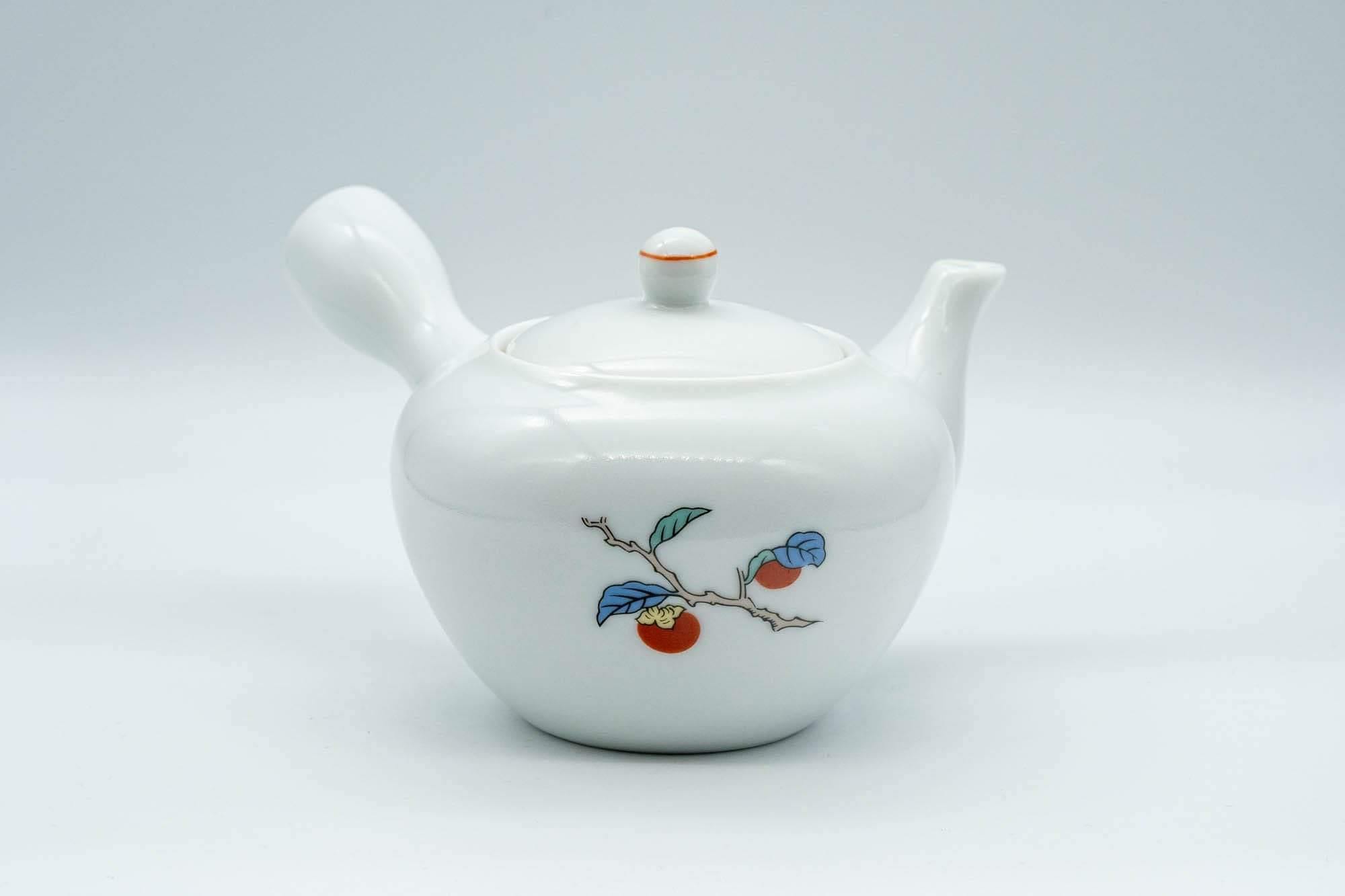 Japanese Kyusu - Persimmon Porcelain Arita-yaki Debeso Teapot - 300ml