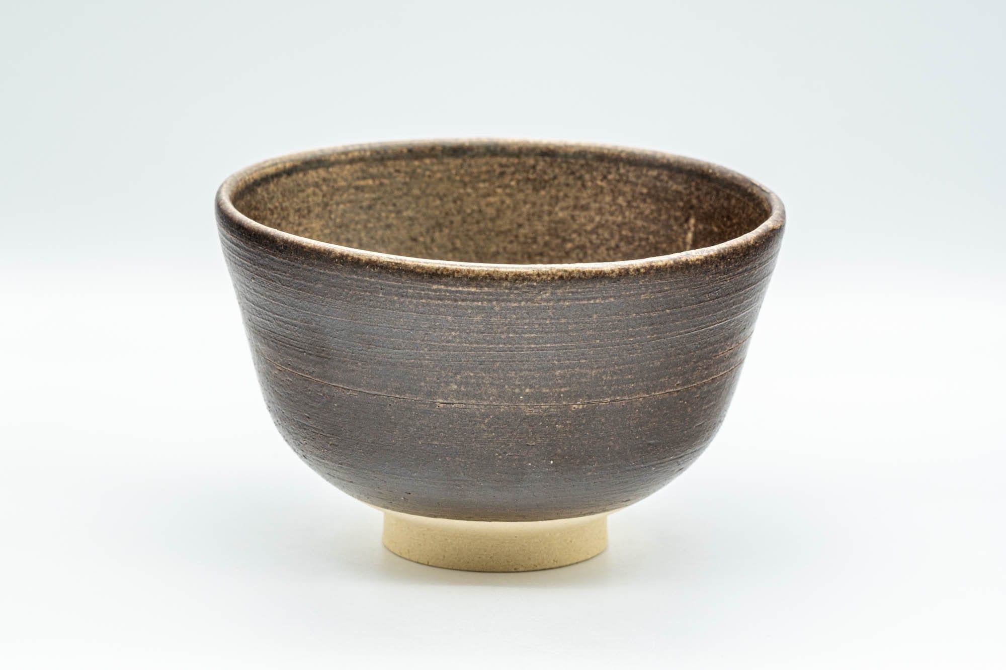 Japanese Matcha Bowl - Matte Brown Glazed Chawan - 450ml