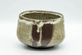 Japanese Matcha Bowl - Beige Drip-Glazed Chawan - 500ml