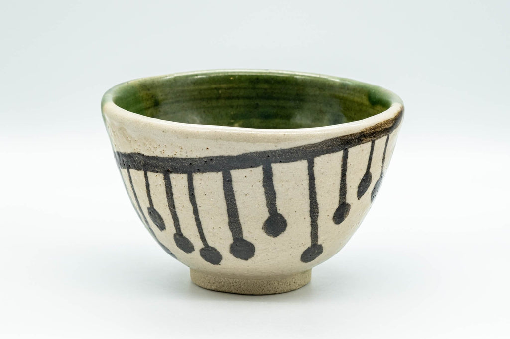 Japanese Matcha Bowl - Sugi-nari Oribe-yaki Chawan - 400ml