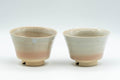 Japanese Teacups - Pair of Sori-gata Hagi-yaki Yunomi - 90ml