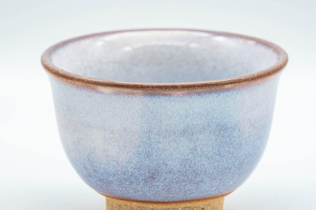 Japanese Teacups - Pair of Lavender Hagi-yaki Yunomi - 125ml