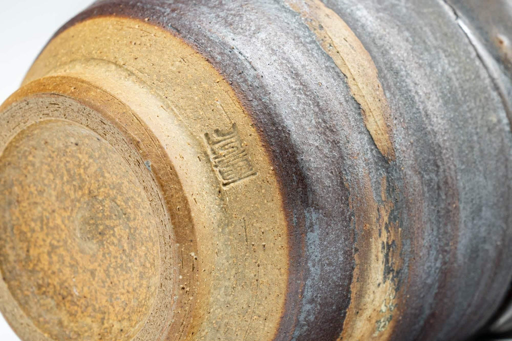 Japanese Teacup - Brown Glossy and Matte Glazed Yunomi - 150ml
