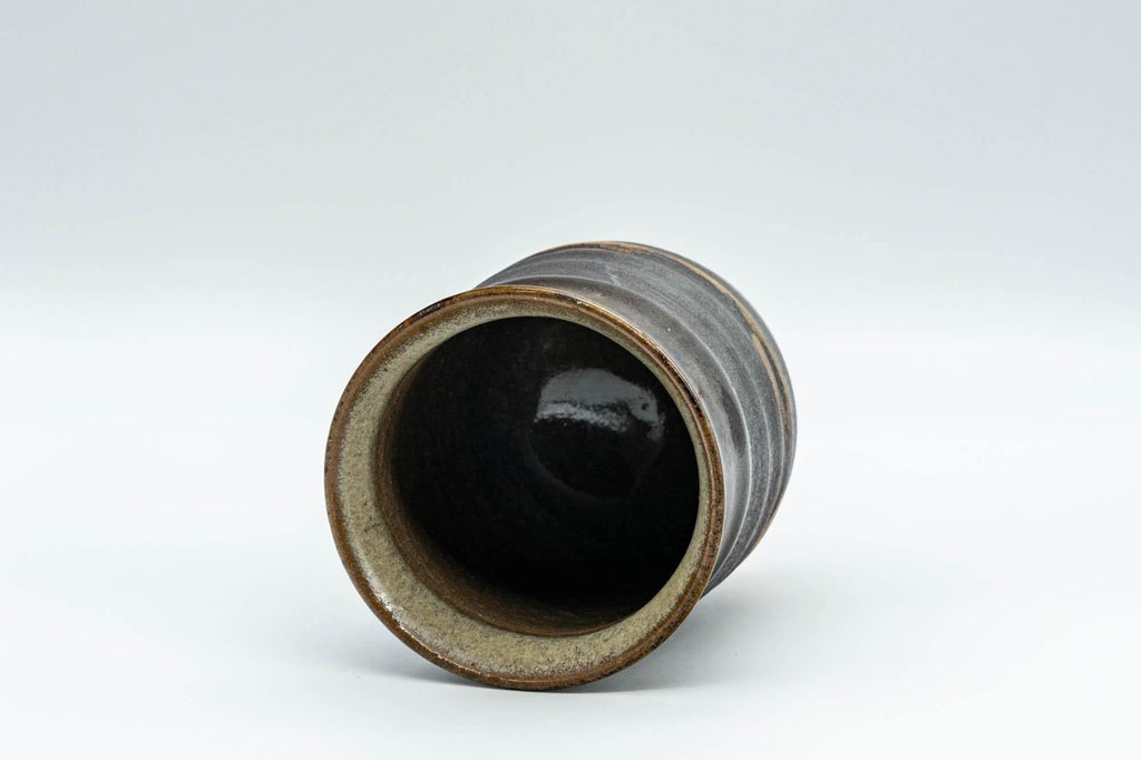 Japanese Teacup - Brown Glossy and Matte Glazed Yunomi - 150ml
