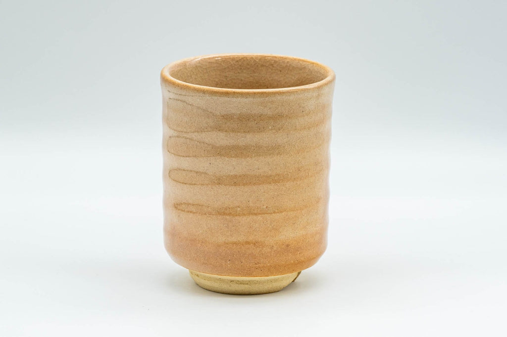 Japanese Teacup - Beige Tsutsu-gata Hagi-yaki Yunomi - 150ml