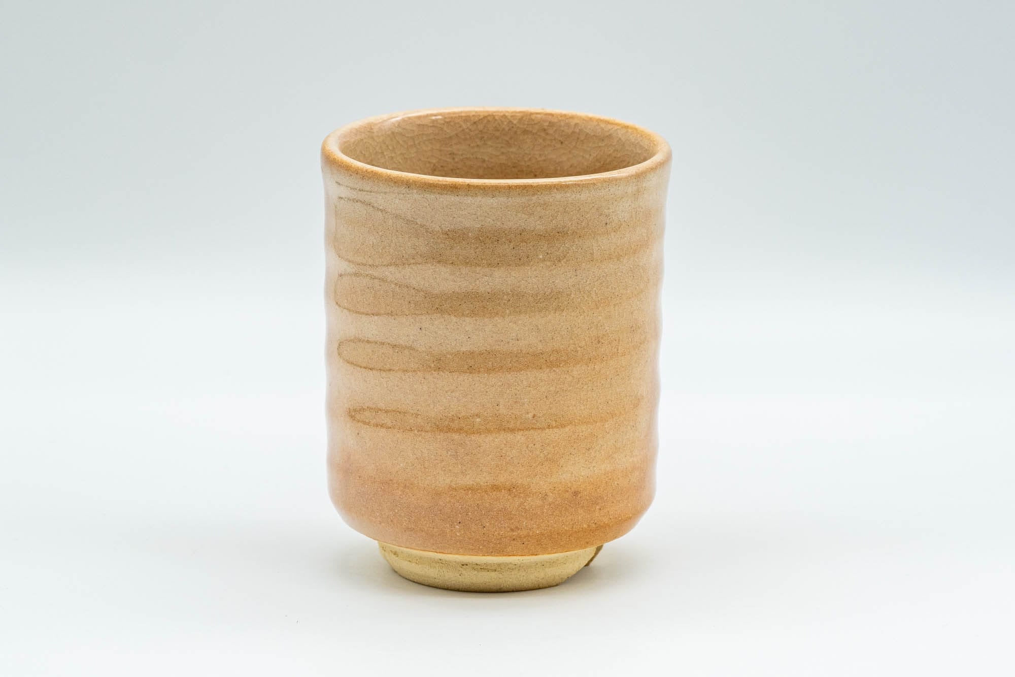 Japanese Teacup - Beige Tsutsu-gata Hagi-yaki Yunomi - 150ml