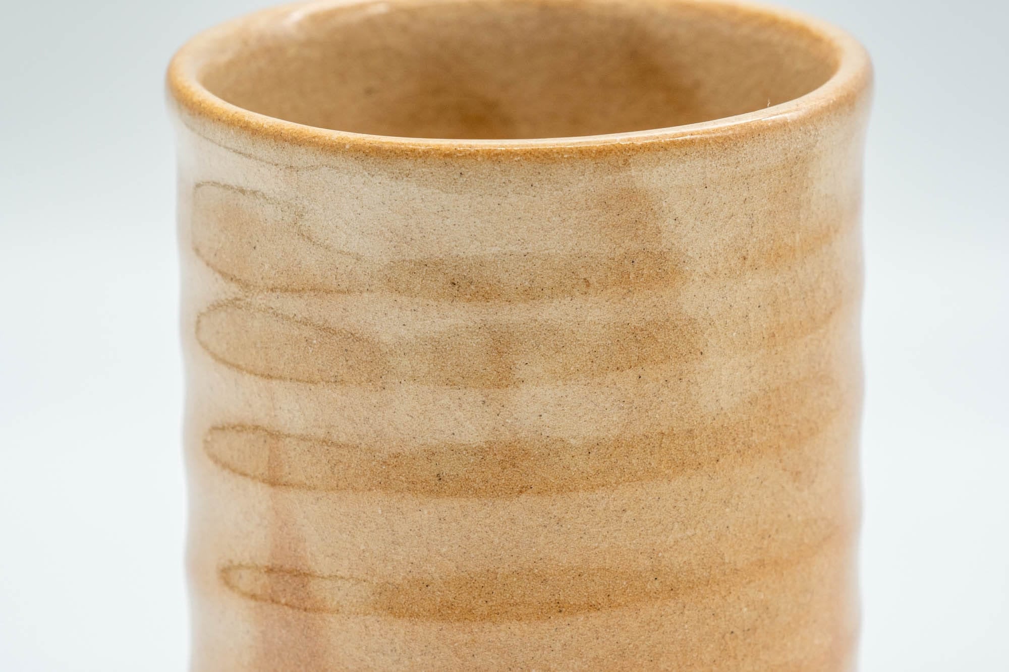 Japanese Teacup - Beige Tsutsu-gata Hagi-yaki Yunomi - 150ml