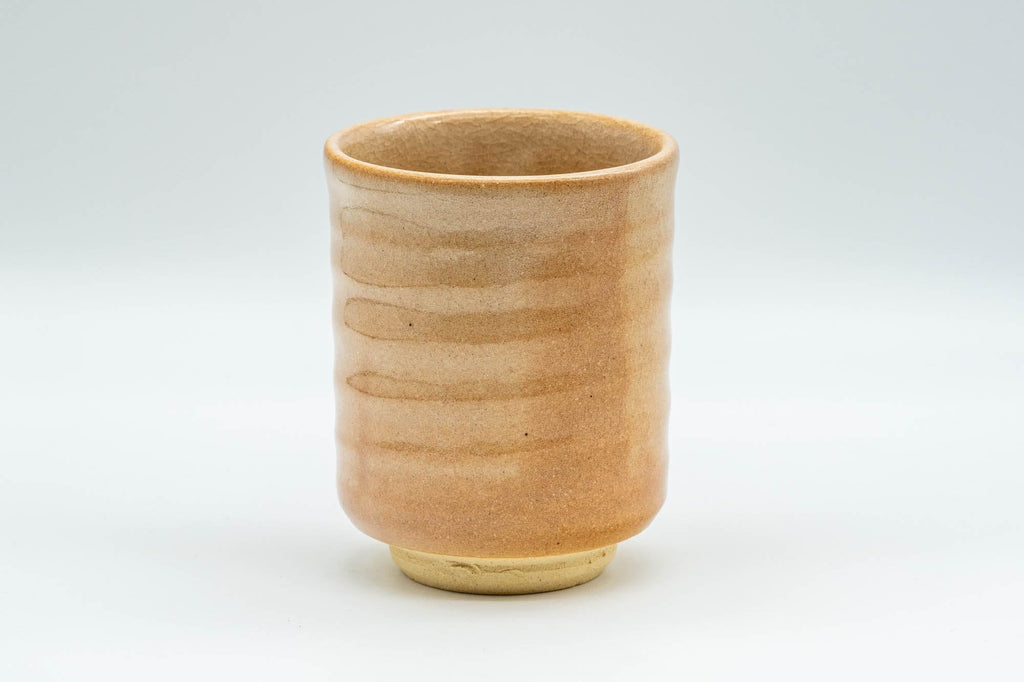 Japanese Teacup - Beige Tsutsu-gata Hagi-yaki Yunomi - 150ml