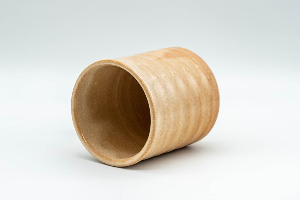 Japanese Teacup - Beige Tsutsu-gata Hagi-yaki Yunomi - 150ml
