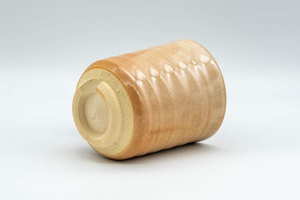Japanese Teacup - Beige Tsutsu-gata Hagi-yaki Yunomi - 150ml