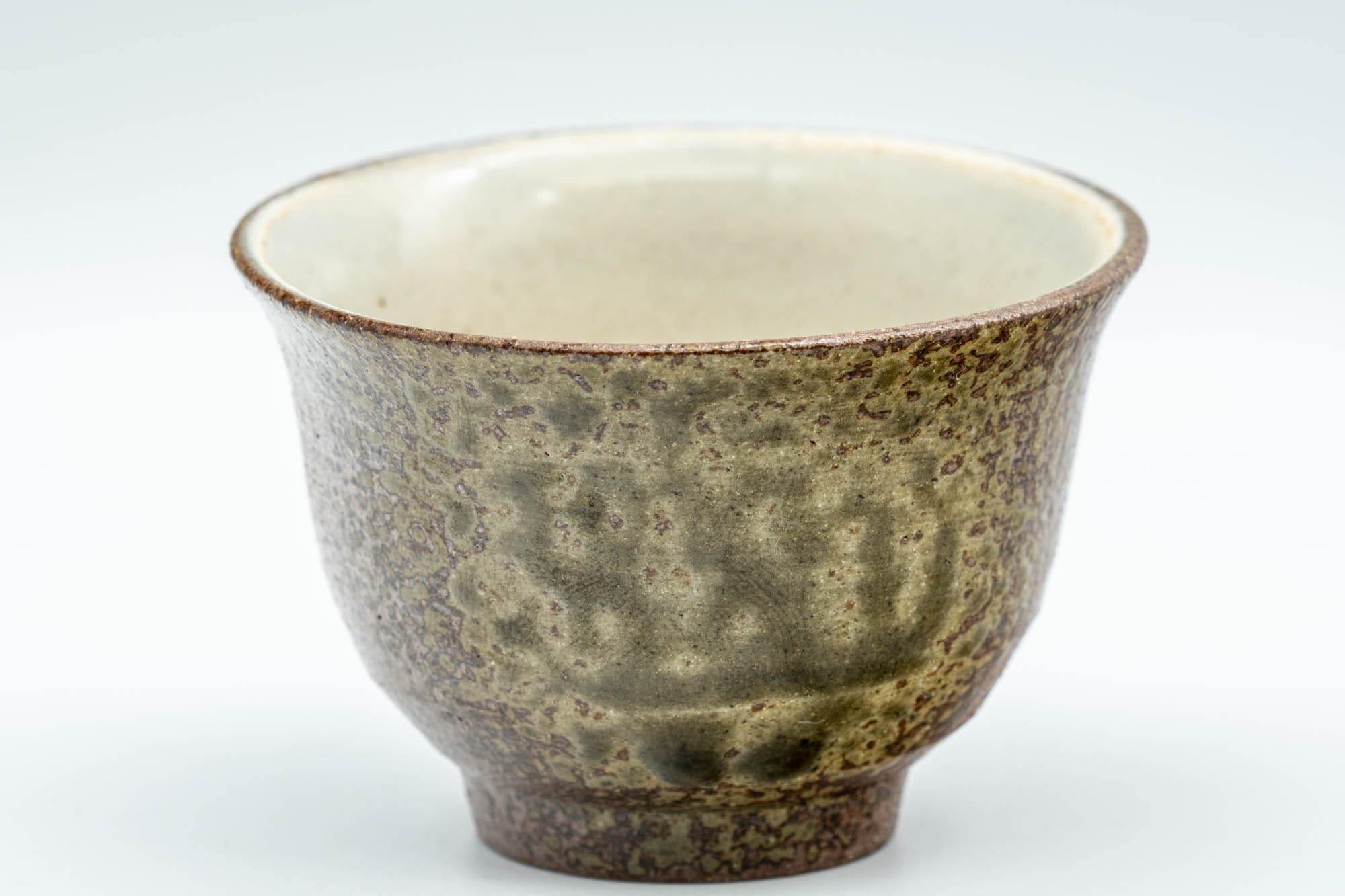 Japanese Teacup - Ash Green Glazed Shigaraki-yaki Guinomi - 60ml