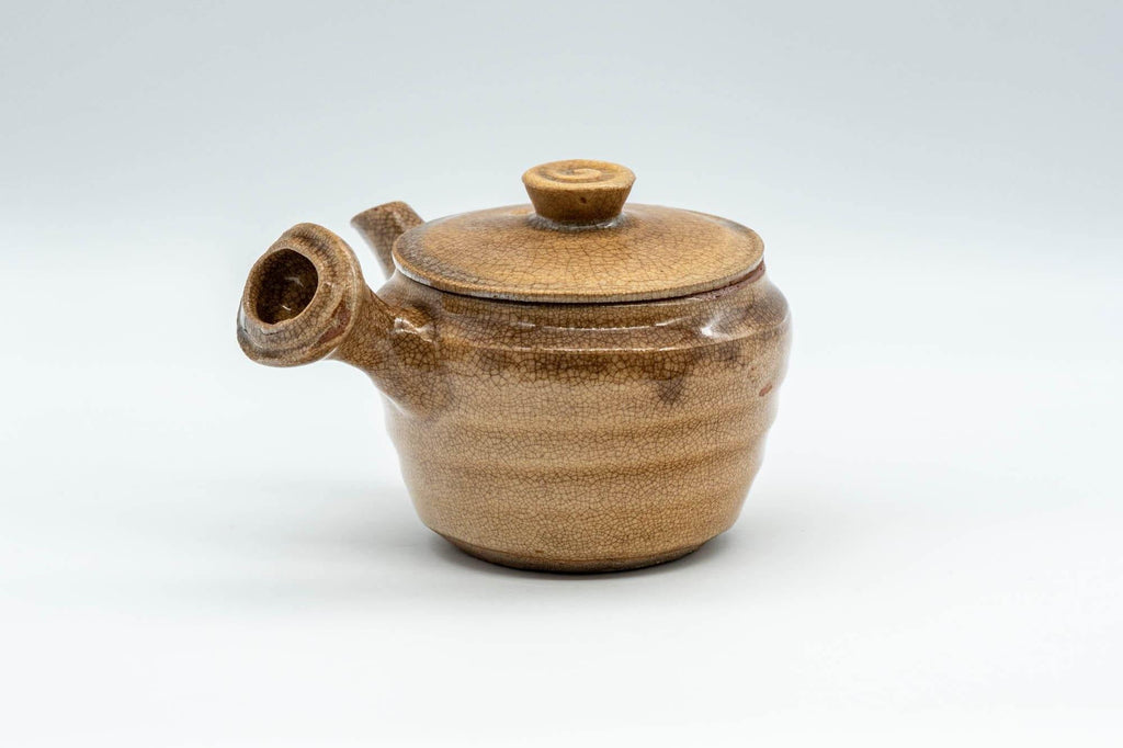 Japanese Kyusu - Drip-Glazed Hagi-yaki Do-ake Kyusu - 125ml