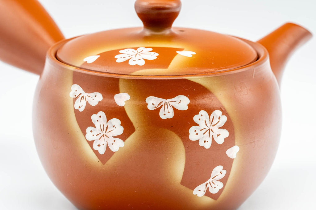 Japanese Kyusu - 常滑焼 Tokoname-yaki Basket Strainer Teapot - 300ml
