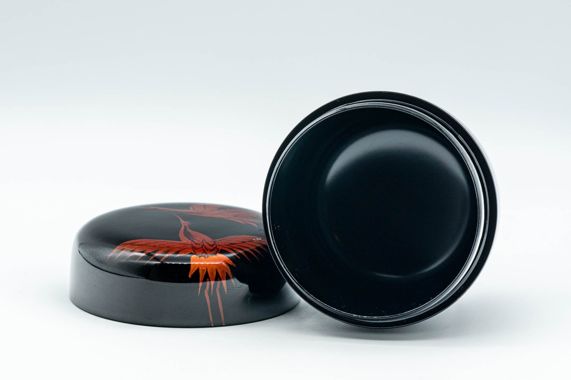 Japanese Natsume - Egrets Lacquer Matcha Tea Caddy - 100ml
