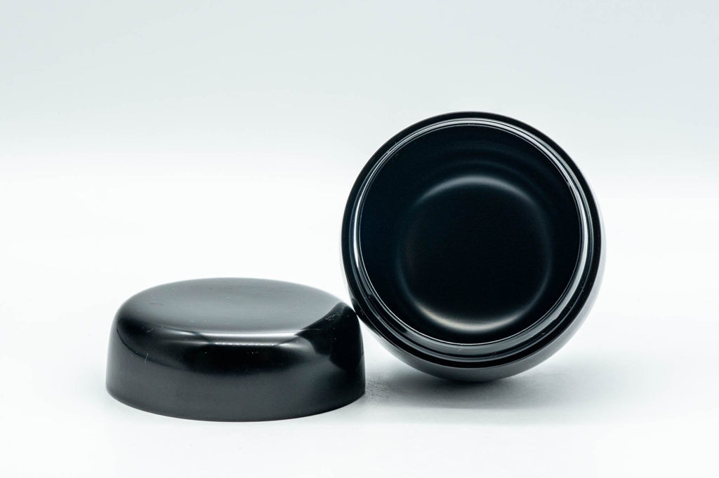 Japanese Natsume - Shiribari Black Lacquer Matcha Tea Caddy - 100ml