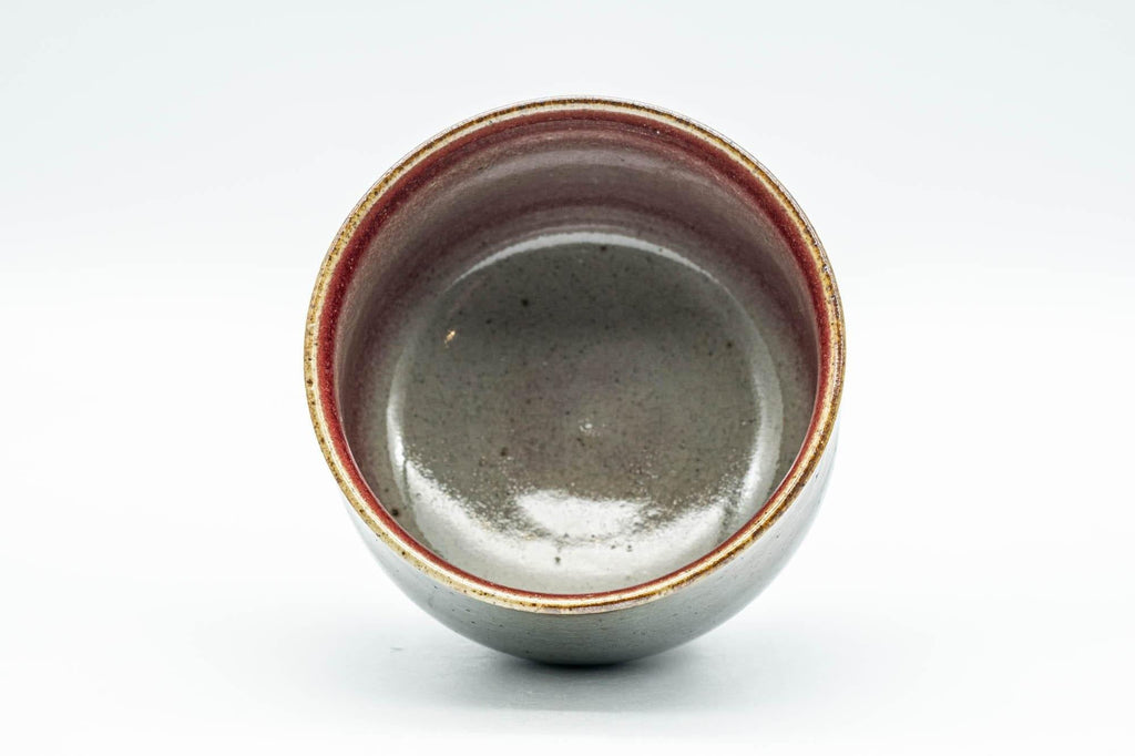 Japanese Teacups - Set of 3 Olive and Purple Yunomi - 150ml