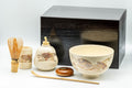 Japanese Matcha Set - 昌山 Tea Ceremony - Kyo-yaki Chawan, Furidashi, Chakindashi, Kogo, Chasen, Chashaku, and Chabako
